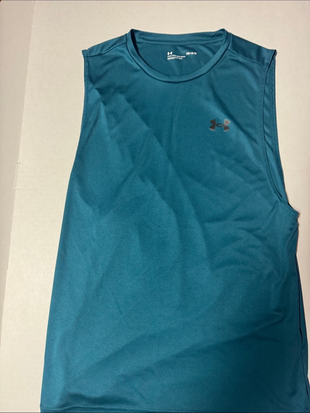 Under Armour Men’s Teal Sleeveless Swim Rash Guard
